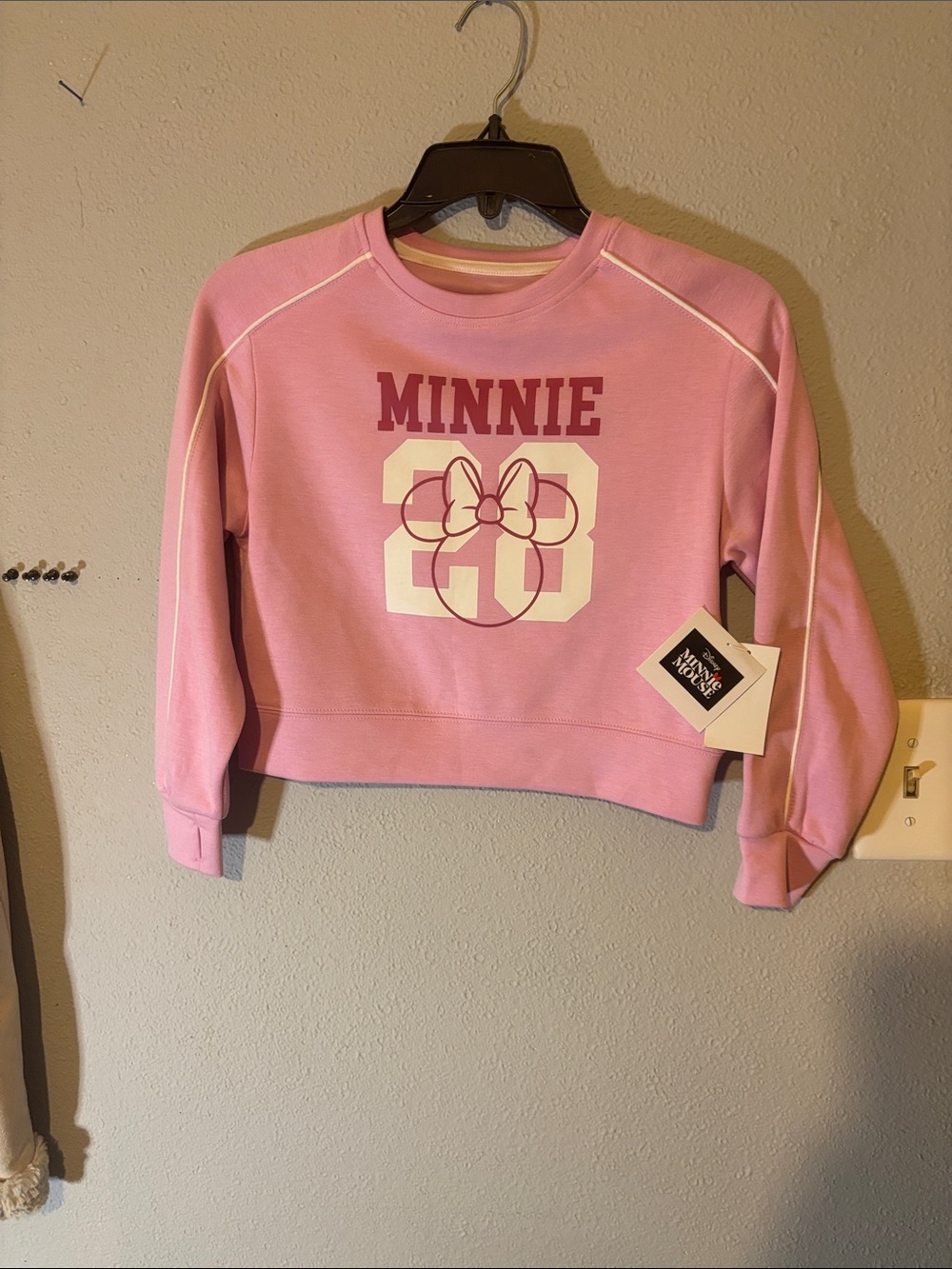 Disney Pink Minnie Graphic Crewneck Sweatshirt